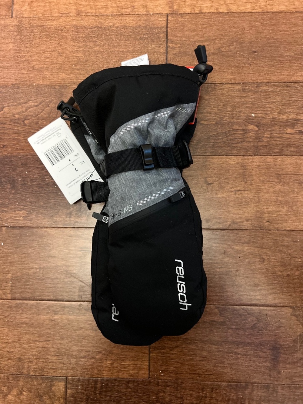 Reusch Women's Black & Gray Insulated Ski Mittens